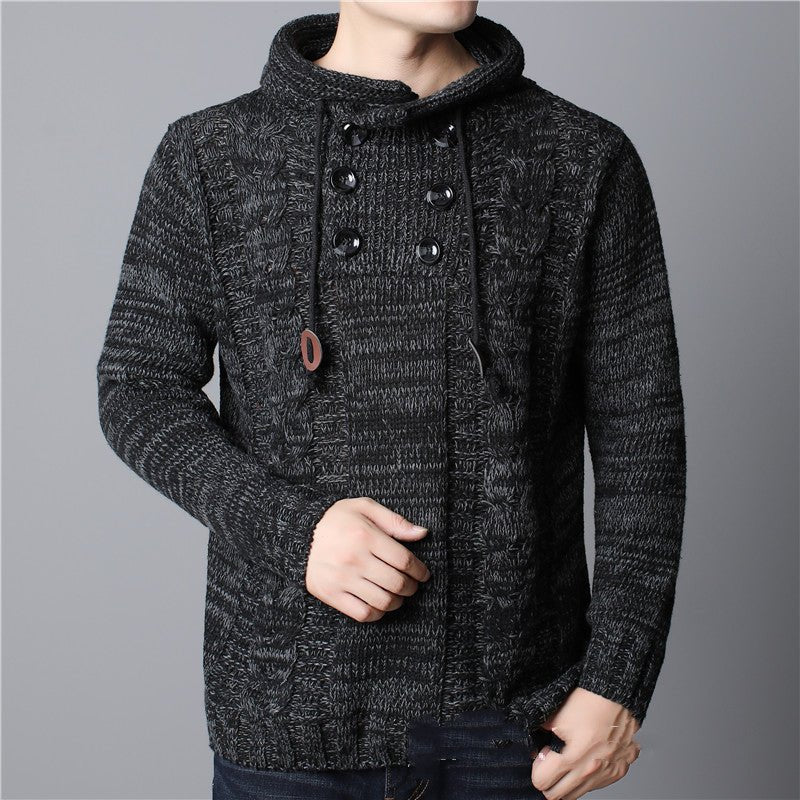 Men's Thick Knit Structured Hoodie - Harren Cole