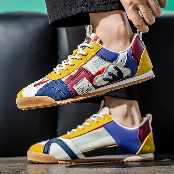 Men's Trail Sneakers Suede Mesh Athletic - Harren Cole