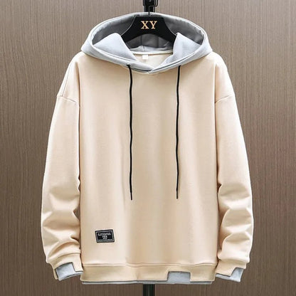 Men's Two-Tone Pullover Hoodie Relaxed Fit - Harren Cole