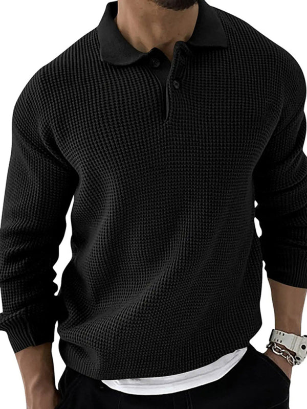 Men's Urban Slim Fit Knit Sweater with Shawl Collar - Harren Cole