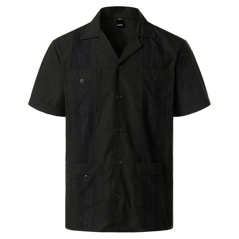 Men’s Vintage - Inspired Short - Sleeve Shirt - Harren Cole