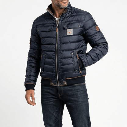 Men's Vintage Stand Collar Jacket - Harren Cole