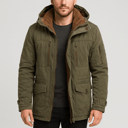 Men's Warm Winter Jacket With Multiple Pockets - Harren Cole