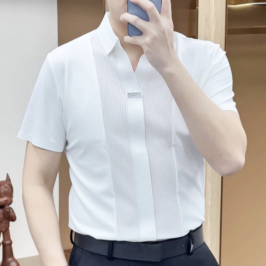 Modern Patchwork Shirt - Business - Look, lässiger Komfort - Livezo