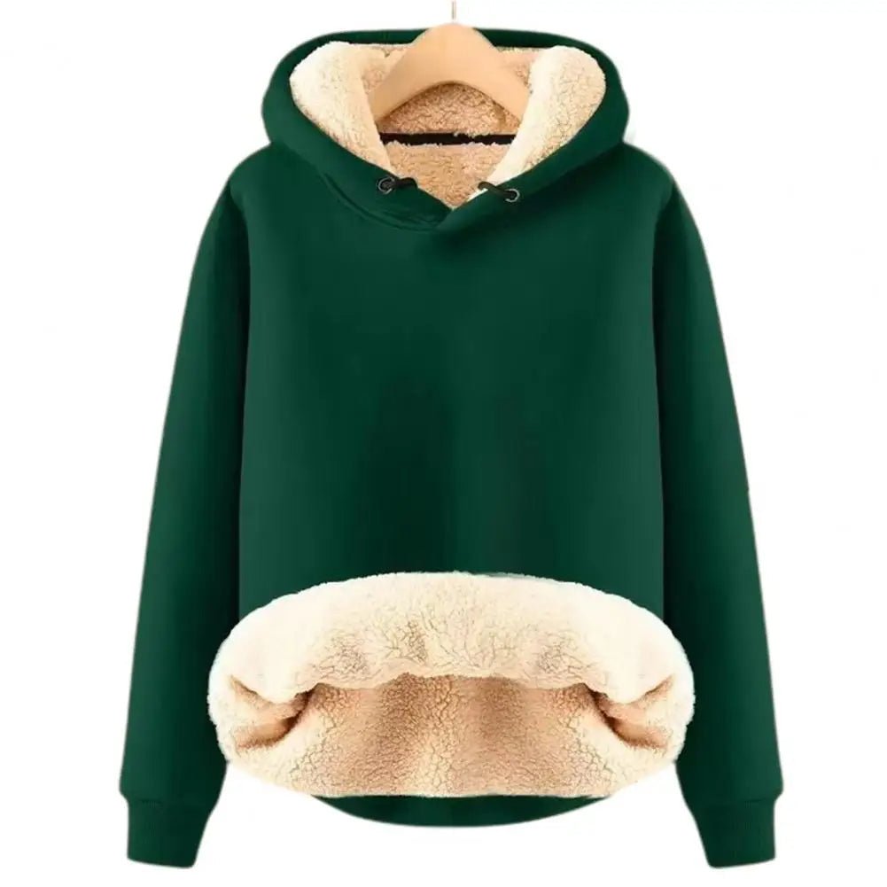 Niki - Sherpa Fleece Jacke mit Kapuze - Livezo