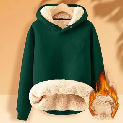 Niki - Sherpa Fleece Jacke mit Kapuze - Livezo
