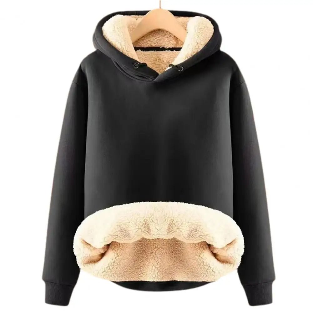 Niki - Sherpa Fleece Jacke mit Kapuze - Livezo