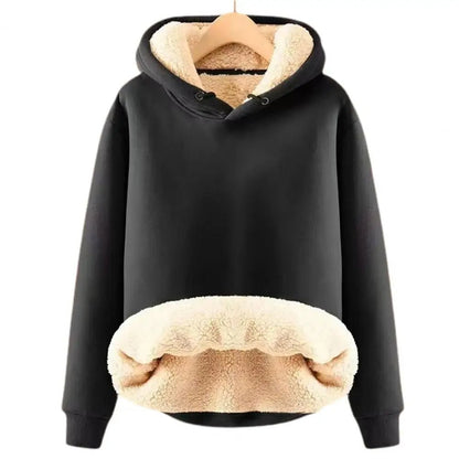 Niki - Sherpa Fleece Jacke mit Kapuze - Livezo