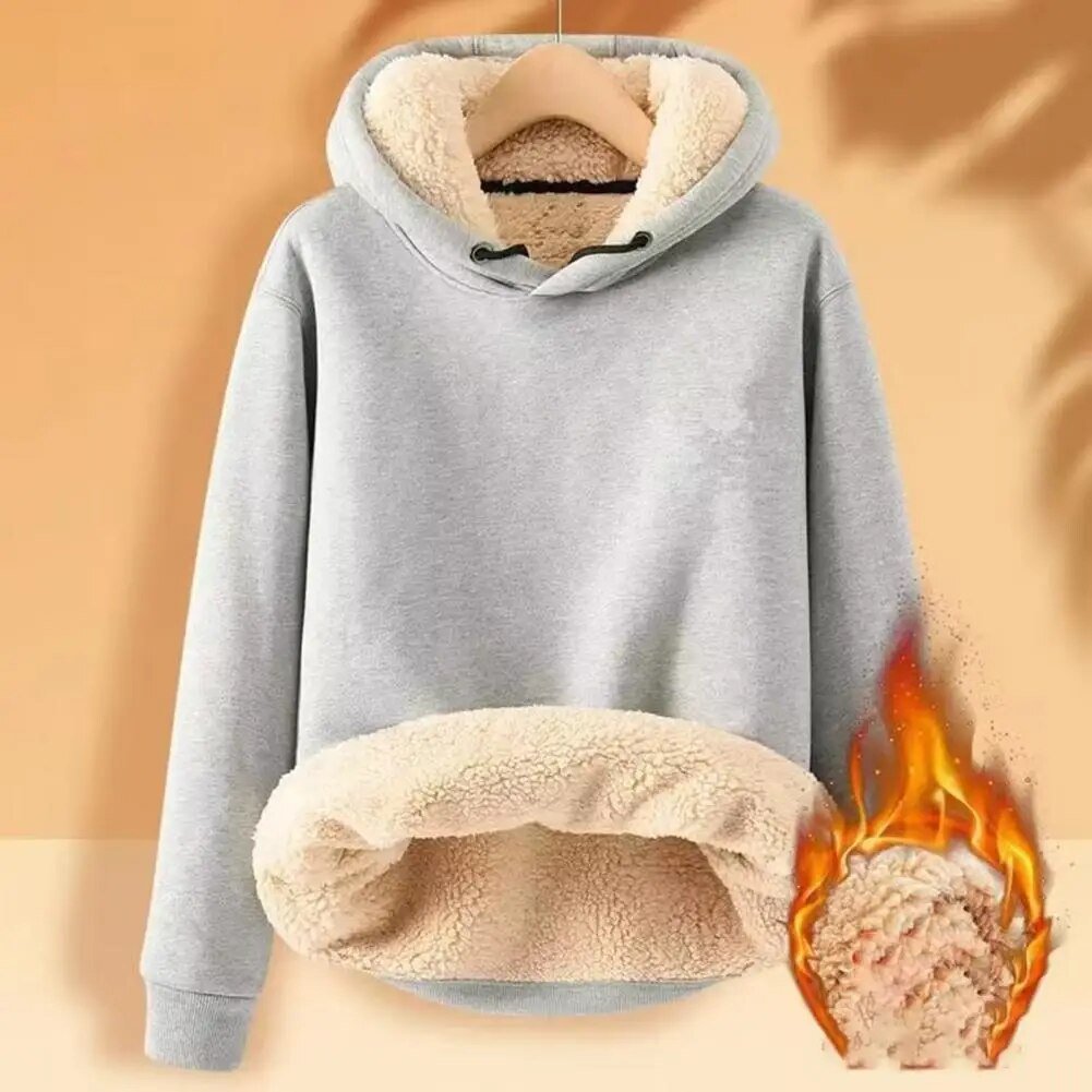 Niki - Sherpa Fleece Jacke mit Kapuze - Livezo