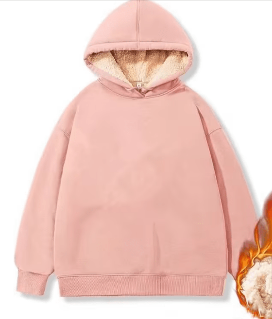 Niki - Sherpa Fleece Jacke mit Kapuze - Livezo