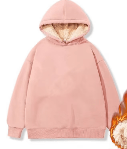 Niki - Sherpa Fleece Jacke mit Kapuze - Livezo