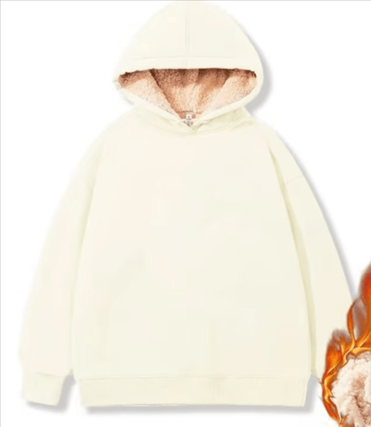 Niki - Sherpa Fleece Jacke mit Kapuze - Livezo