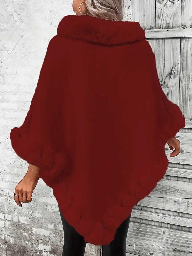 Nikoline - Luxuriöser Warmer Pullover mit Pelzbesatz - Livezo