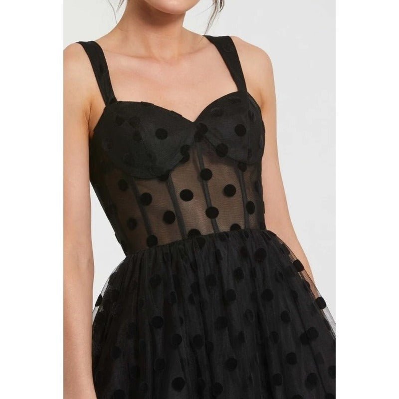 Noirélla - Tupfen - Tüll Sweetheart - Midikleid - Livezo