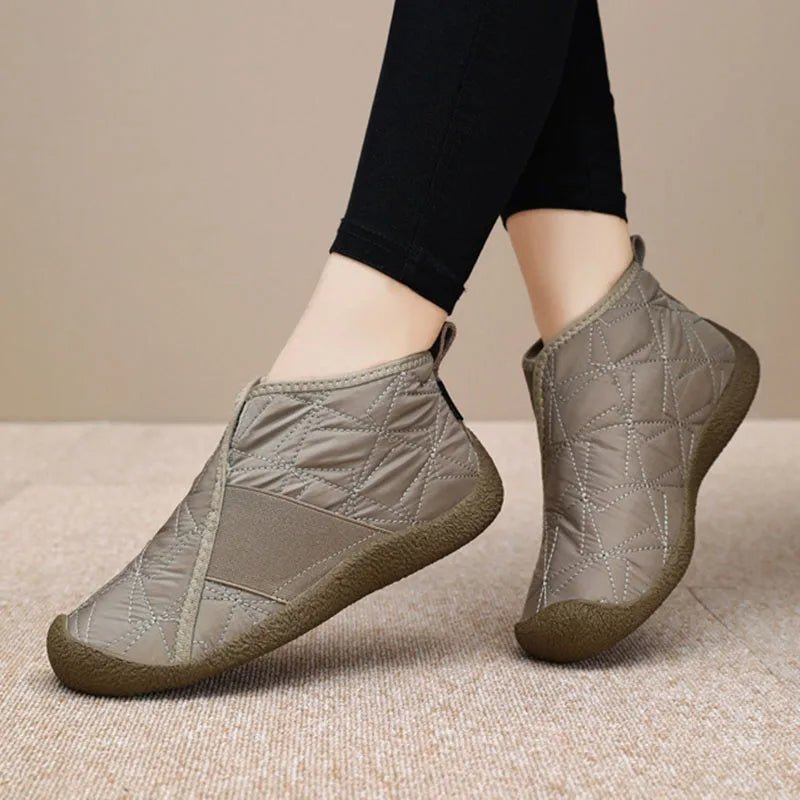 Noor – Gepolsterte Winter - Boots mit Steppdesign - Livezo
