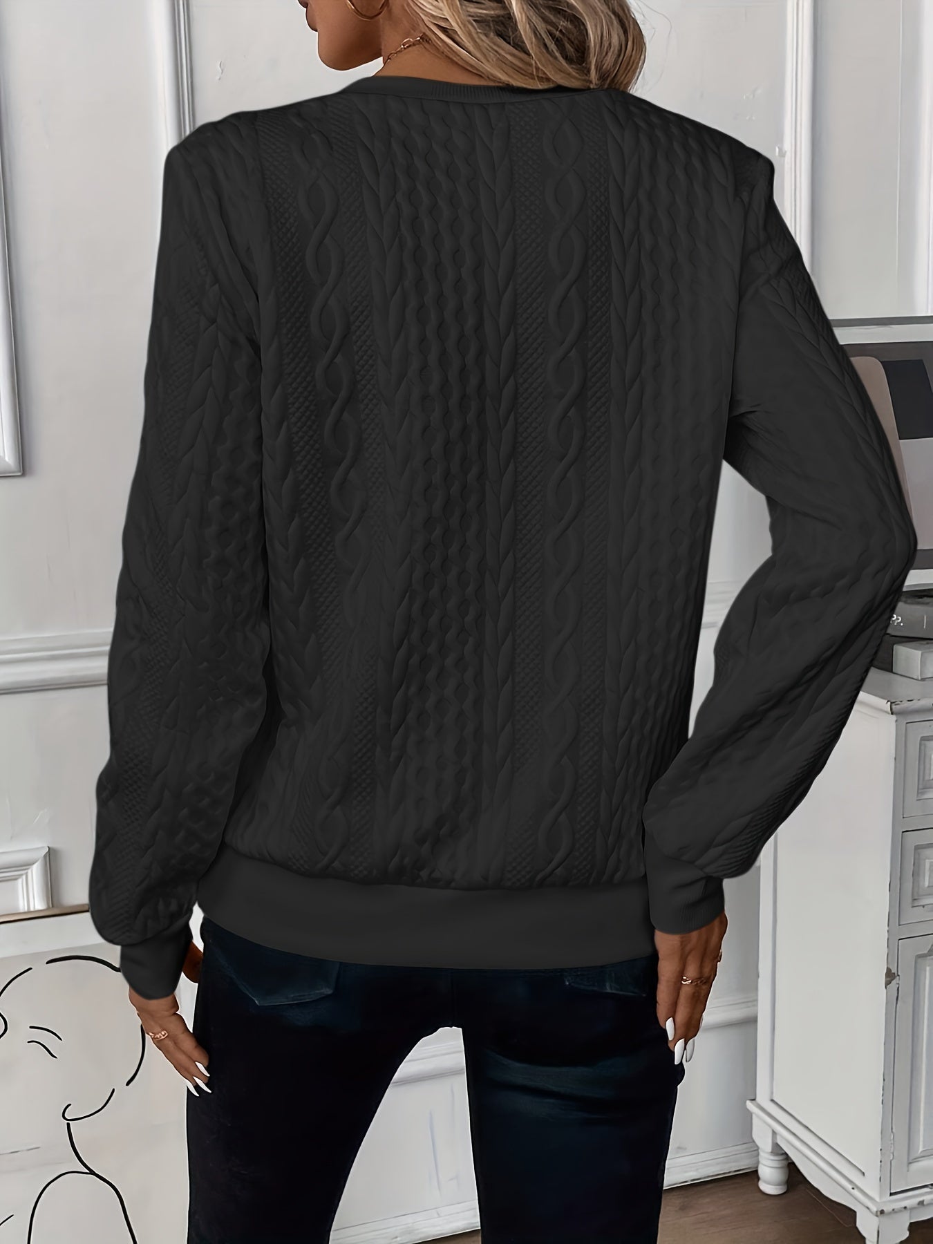 Olivia | Halb - Reißverschluss Strickpullover - Livezo