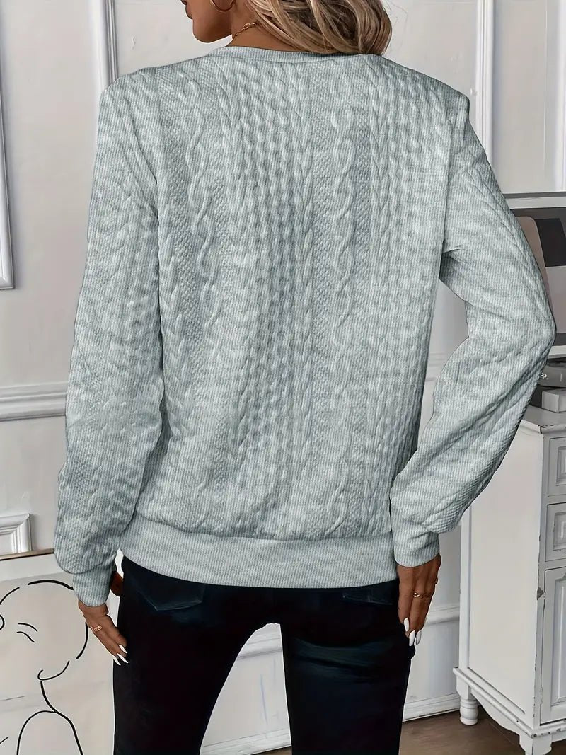 Olivia | Halb - Reißverschluss Strickpullover - Livezo
