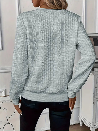 Olivia | Halb - Reißverschluss Strickpullover - Livezo