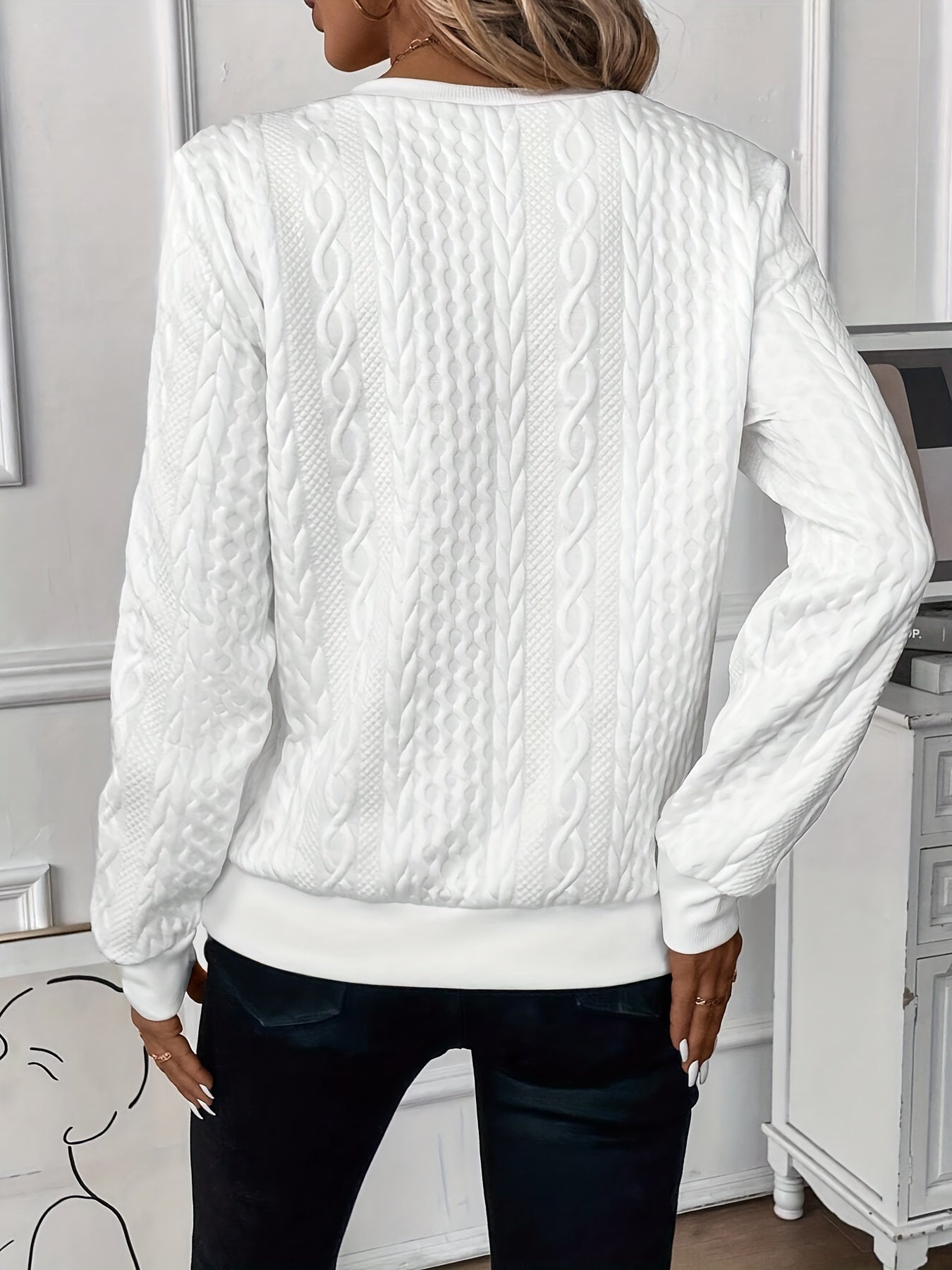 Olivia | Halb - Reißverschluss Strickpullover - Livezo