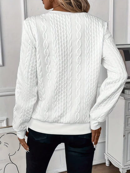 Olivia | Halb - Reißverschluss Strickpullover - Livezo