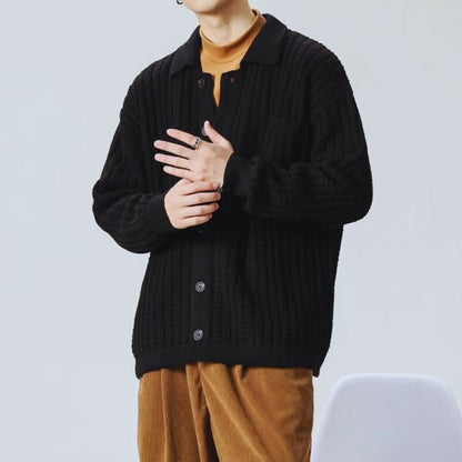 Open Waffle Knit Cardigan - Harren Cole
