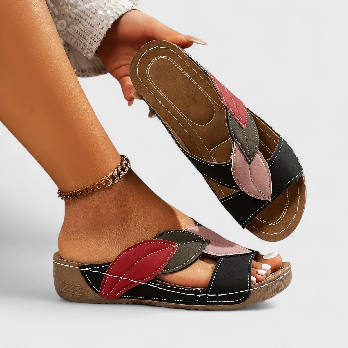 Orthopädische Slip - On Sandalen mit elegantem Komfort und Unterstützung - Livezo