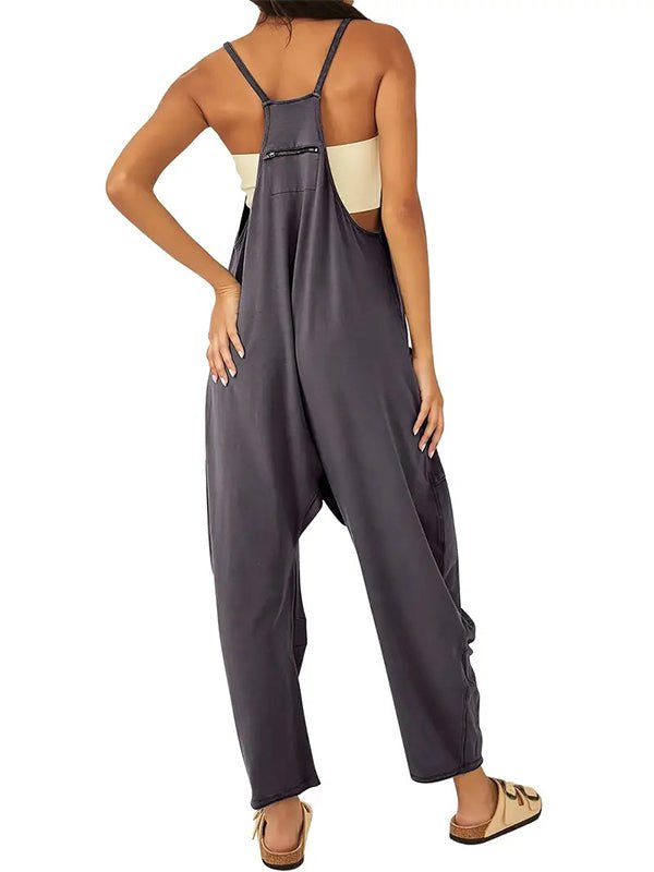Oversize - Overall mit großen Klappentaschen für Damen - Livezo