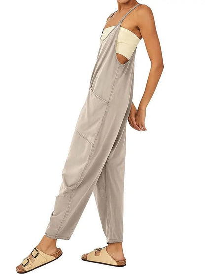 Oversize - Overall mit großen Klappentaschen für Damen - Livezo