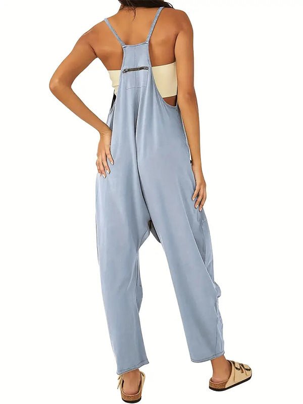 Oversize - Overall mit großen Klappentaschen für Damen - Livezo
