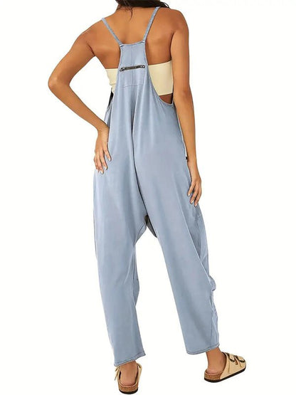 Oversize - Overall mit großen Klappentaschen für Damen - Livezo