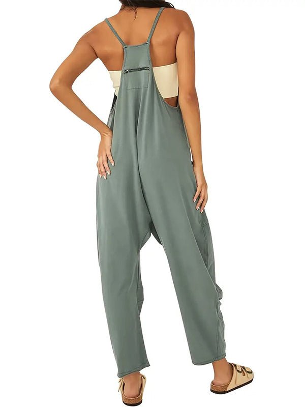 Oversize - Overall mit großen Klappentaschen für Damen - Livezo