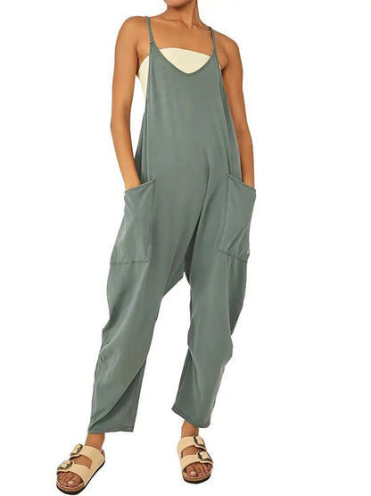 Oversize - Overall mit großen Klappentaschen für Damen - Livezo