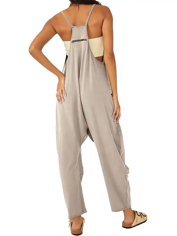 Oversize - Overall mit großen Klappentaschen für Damen - Livezo