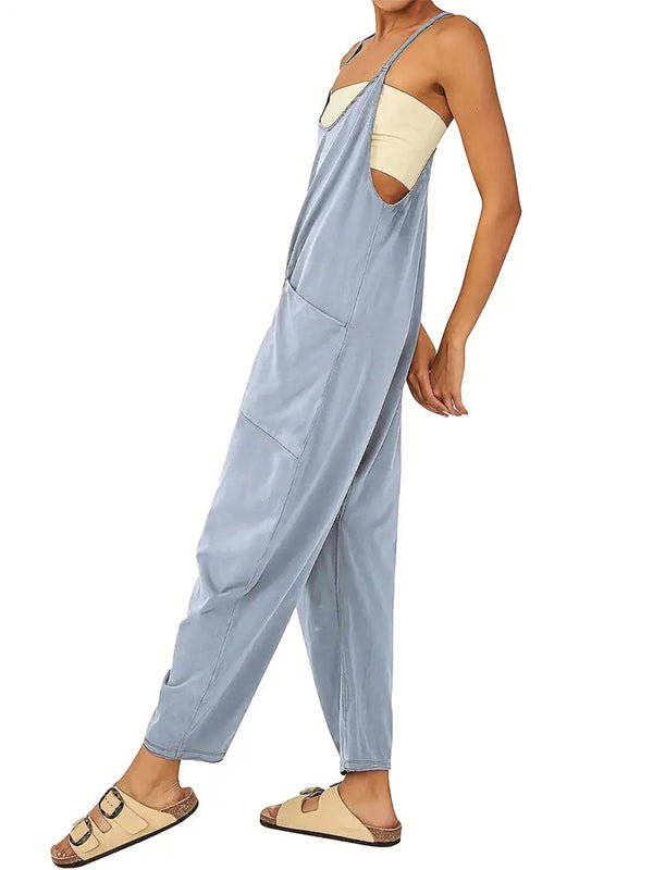 Oversize - Overall mit großen Klappentaschen für Damen - Livezo