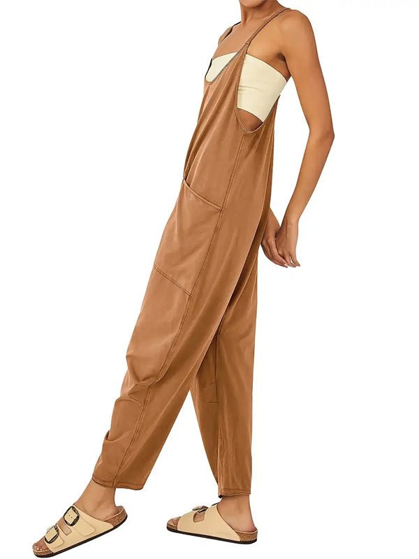 Oversize - Overall mit großen Klappentaschen für Damen - Livezo