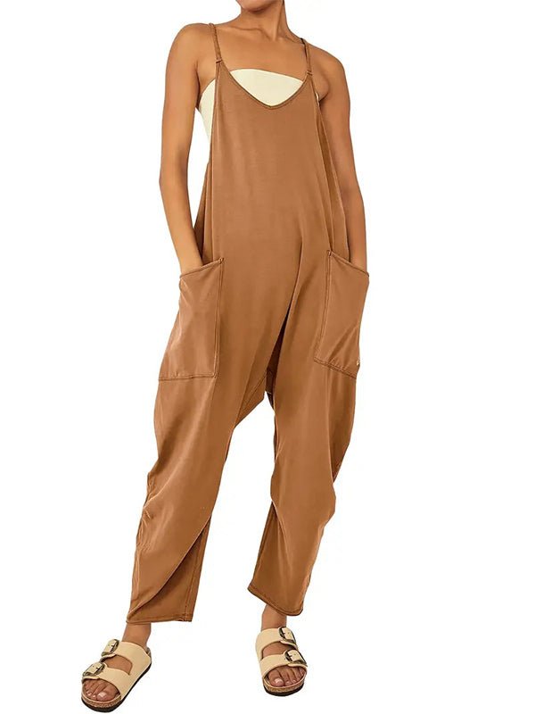 Oversize - Overall mit großen Klappentaschen für Damen - Livezo