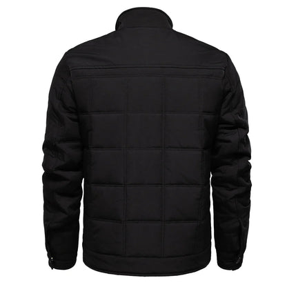 Padded Winter Jacket with Stand - Up Collar for Men - Harren Cole