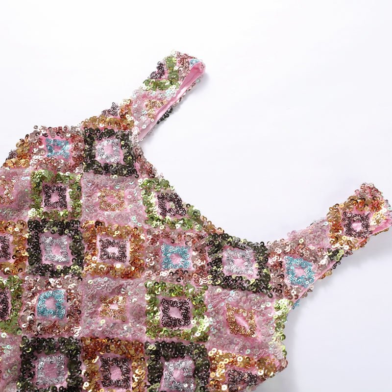 Pailletten - Party - Kleid mit geformter Silhouette - Livezo