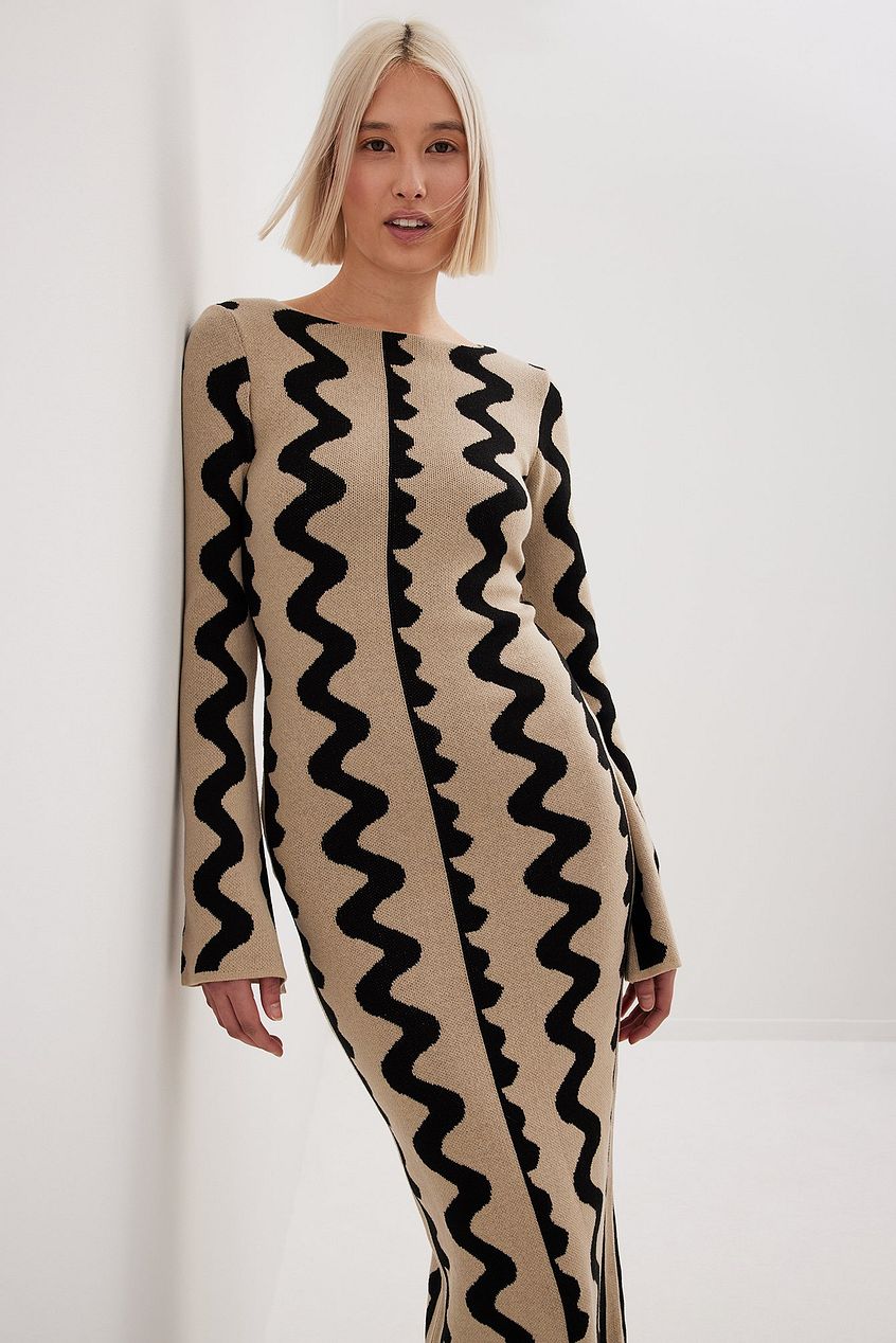 Paloma - Elegantes langärmeliges Strickkleid - Livezo