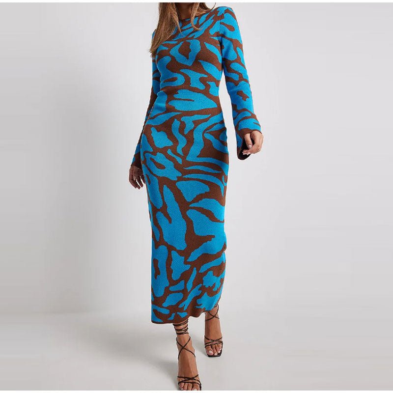Paloma - Elegantes langärmeliges Strickkleid - Livezo