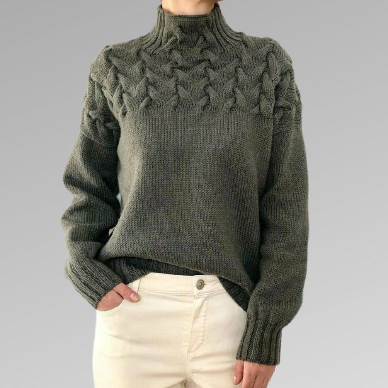 Pam - Eleganter und Warmer Rollkragenpullover - Livezo