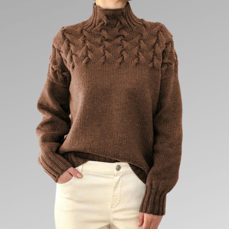 Pam - Eleganter und Warmer Rollkragenpullover - Livezo