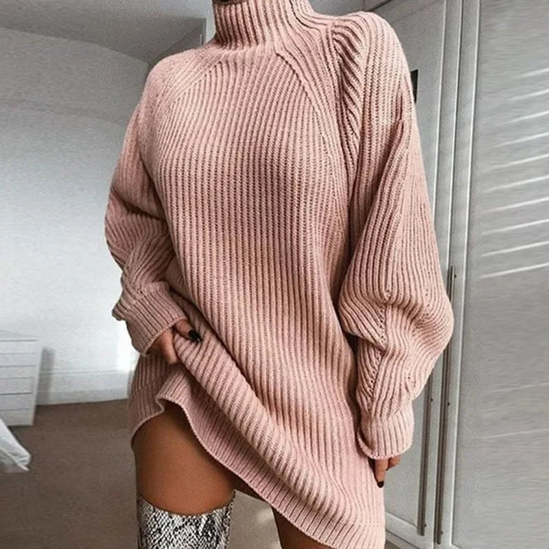 Patrizia - Langärmeliges Pulloverkleid aus Strick - Livezo