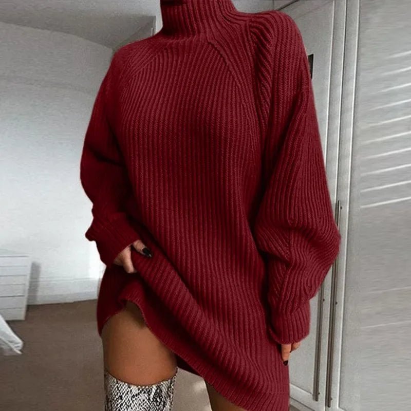 Patrizia - Langärmeliges Pulloverkleid aus Strick - Livezo