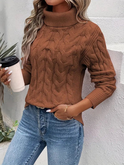 Penelope – Verdreht Rollkragenpullover - Livezo