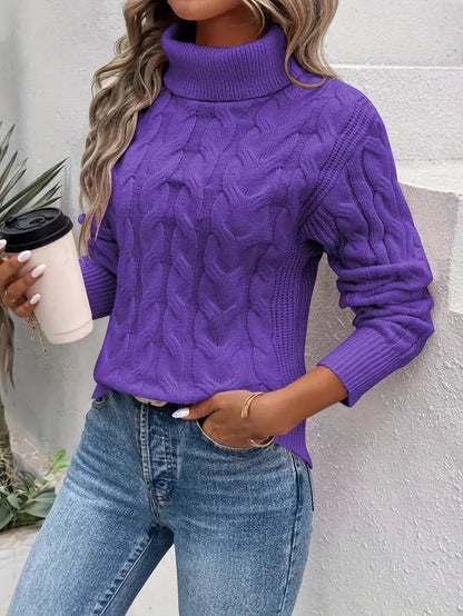 Penelope – Verdreht Rollkragenpullover - Livezo