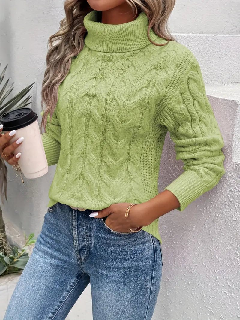 Penelope – Verdreht Rollkragenpullover - Livezo