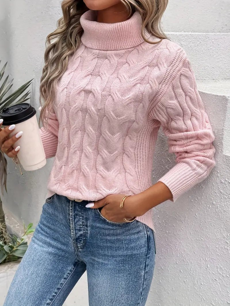 Penelope – Verdreht Rollkragenpullover - Livezo