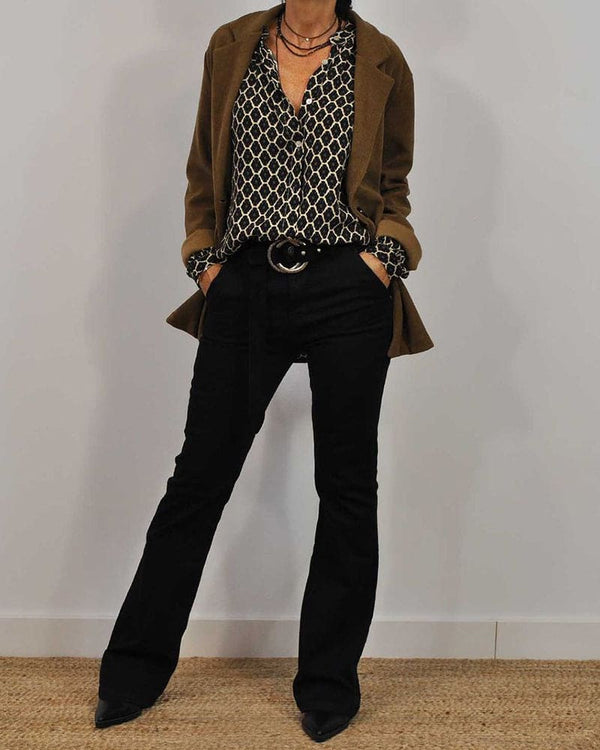 Petra - Bluse mit V - Ausschnitt - Livezo