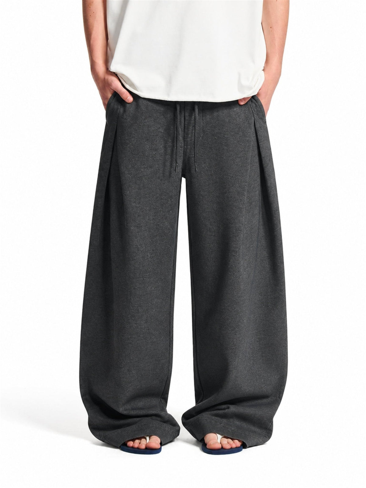Pleated Baggy Sweatpants - Harren Cole